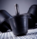 Stud mounted rubber buffers
