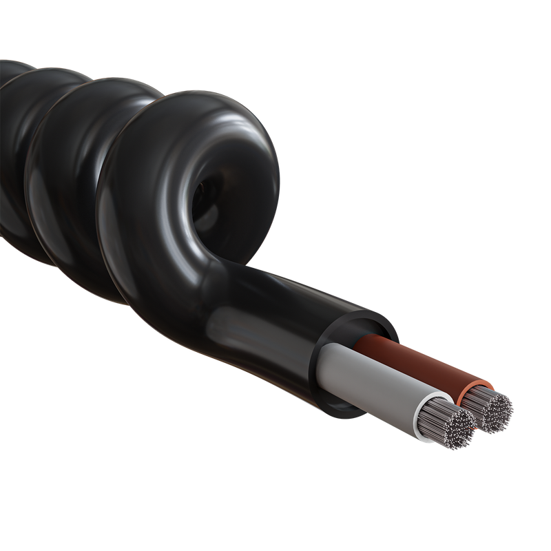 Extensiflex 'E' PUR sheath 'Electronic'  spiral cable